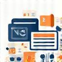 Icon representing content creation with various media types